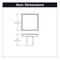 Heritage Designs Contemporary Knob 1316 Inch Square Matte Black Finish, 10PK R077756MBX10B - alternate 5